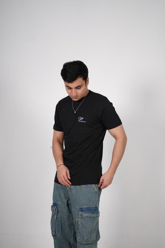 Premium Black Ribbed stylish Half Sleeve Shirt – Men’s Exclusive Edition