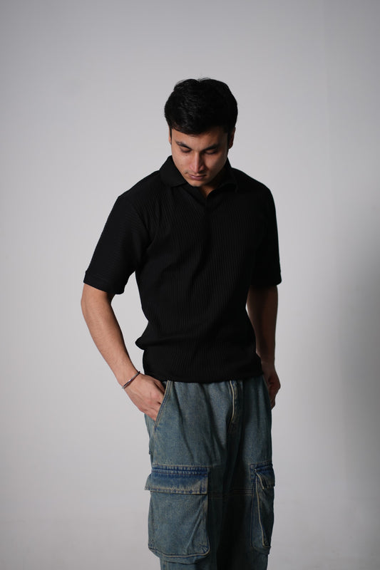 Premium Black stylish old money style polo Shirt – Men’s Exclusive Edition