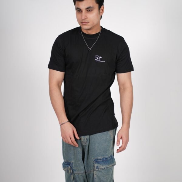 Premium Black Ribbed stylish Half Sleeve Shirt – Men’s Exclusive Edition