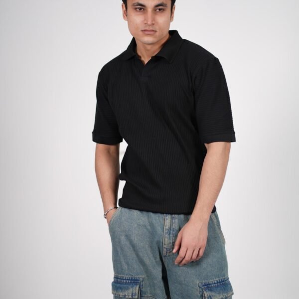 Premium Black stylish old money style polo Shirt – Men’s Exclusive Edition